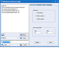 RAR Password Recovery Magic screenshot